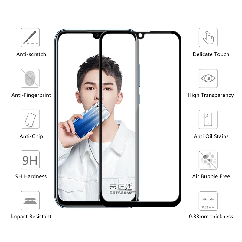 3D защитное стекло на Honor 10 Lite легкий протектор экрана для Huawei Light полное покрытие