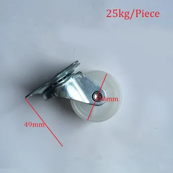 

8Pcs /Lot 1.5" Light Rigid PP Caster Castor With Screws Rubber Swivel Castor Wheels Trolley Furniture Caster