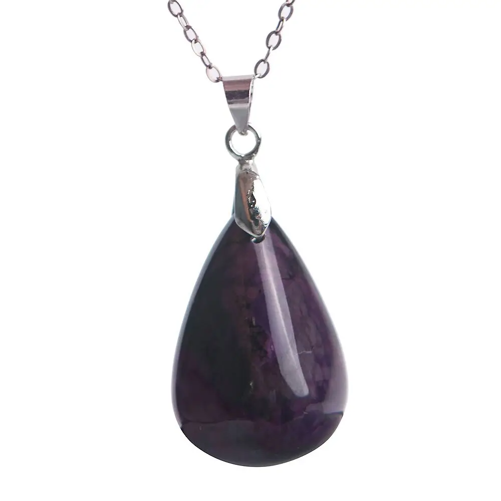 

Fashion Jewelry Natural Sugilite Plated Necklace Pendant For Women Ladies Genuine Purple Pendant Free Shipping Stone Pendant
