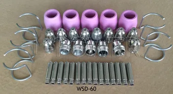 

AG-60 SG-55 WSD-60 60A Plasma Cutter Torch Tip Consumables 25pcs