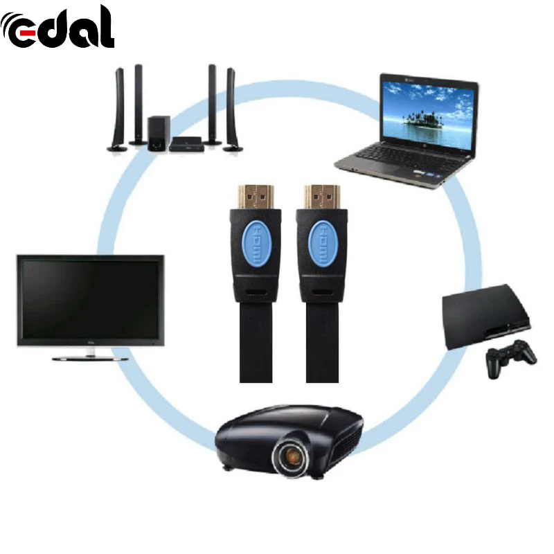 Новинка Черный цинковый сплав HDMI 2 0 4 K 30AWG HD 18 Гбит/с 3D Аудио возврат Ethernet плоская