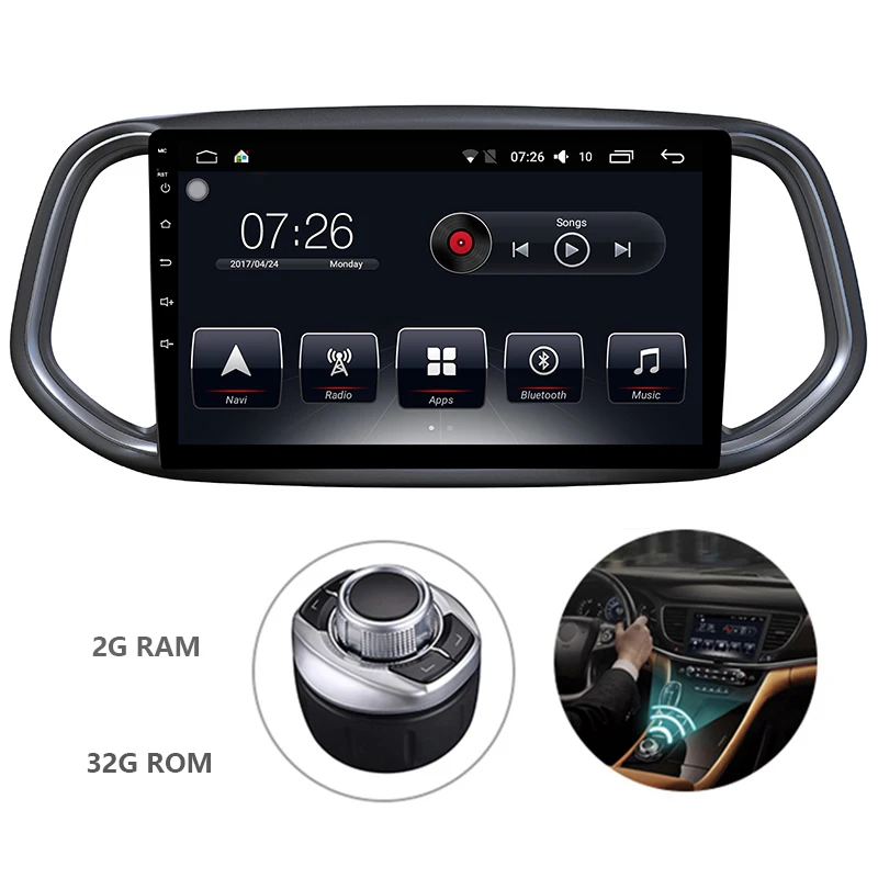 

10.1" One Din Android 7.1 OS Special Car DVD Multimedia Player for Kia KX3 2016-2018 with 2GB RAM 16GB ROM Mirror Link And Wifi
