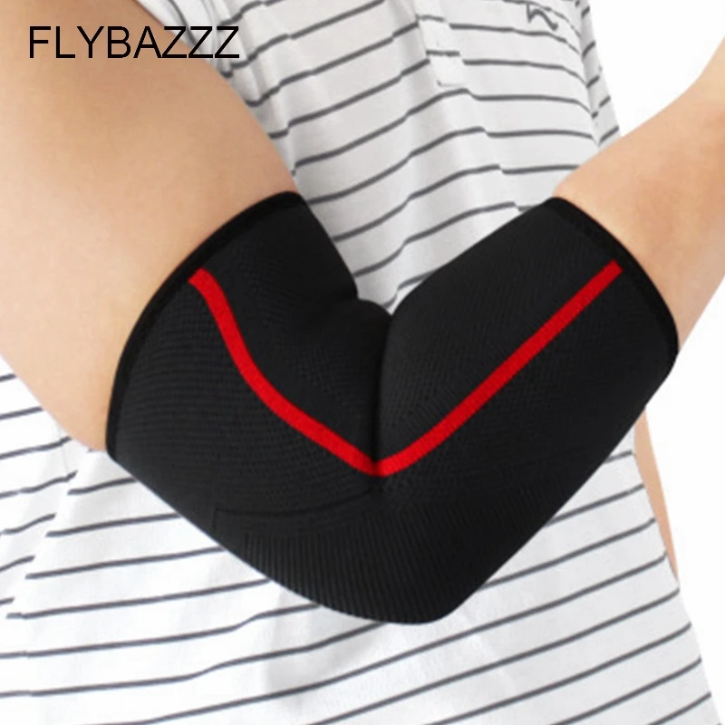 

FLYBAZZZ Sports Elbow pad Safety Guard Running Basketball Elbow Support Protector Male Female Arm Guards Bracers Elbow Kneepads