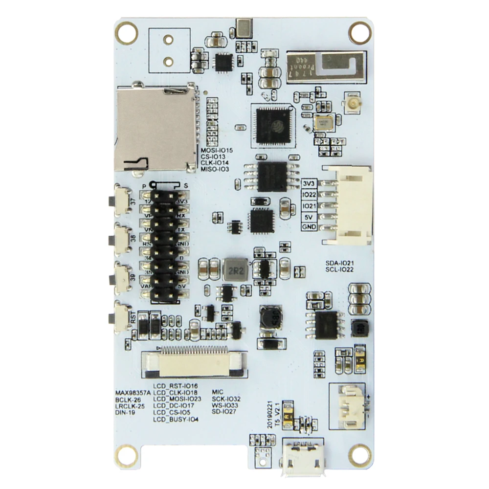 LILYGO®TTGO T5s V2.1 ESP32 2," электронная бумага плюс модуль для Alexa ies DAC MAX98357A MEMS микрофон ICS43434