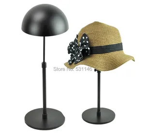 Image 1 - Soporte de exhibición de sombrero de Metal ajustable/soporte de estante de tapa de sombrero colgante negro 5 piezas