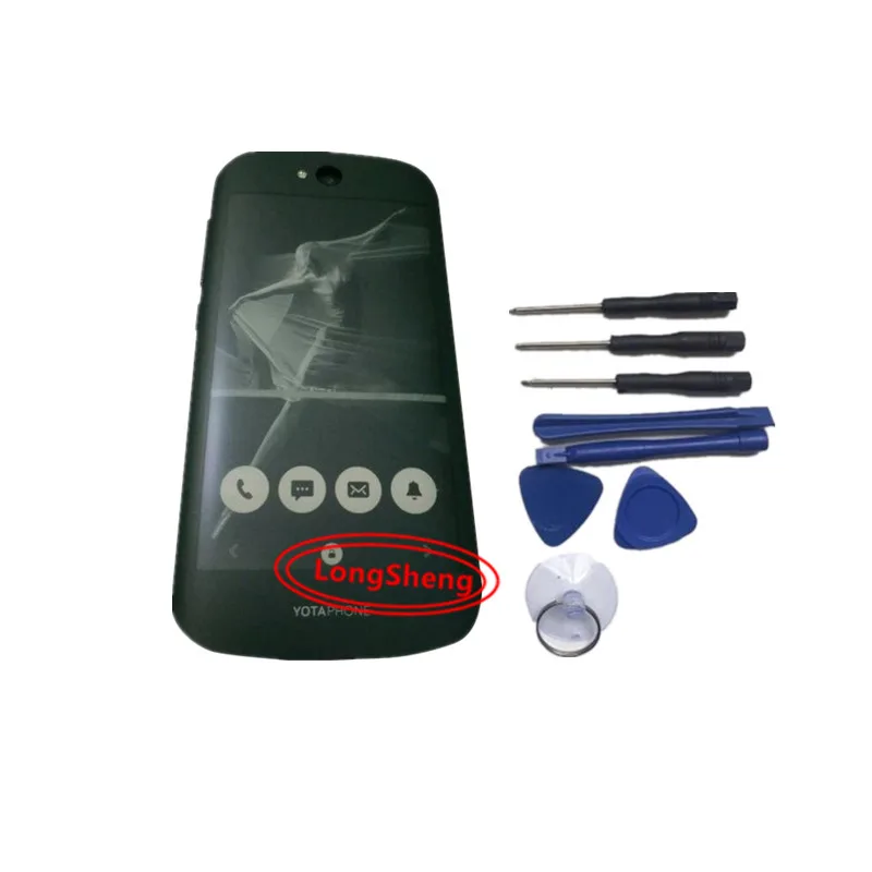 

Front Original For Yotaphone 2 LCD Display Digitizer + Touch Screen Assemblely With frame for front lcd touch not back or rear