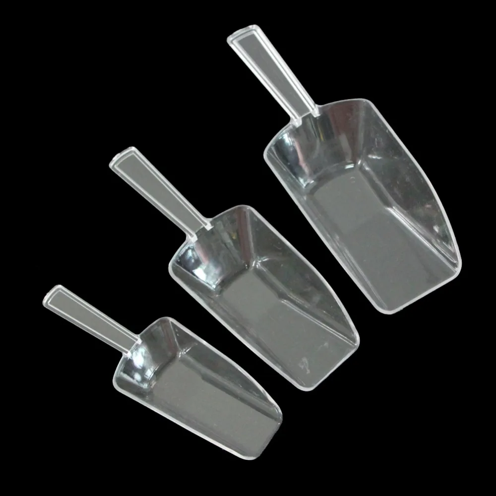 Buy 3Pcs/set Candy Scoop Clear Plastic Scoops for