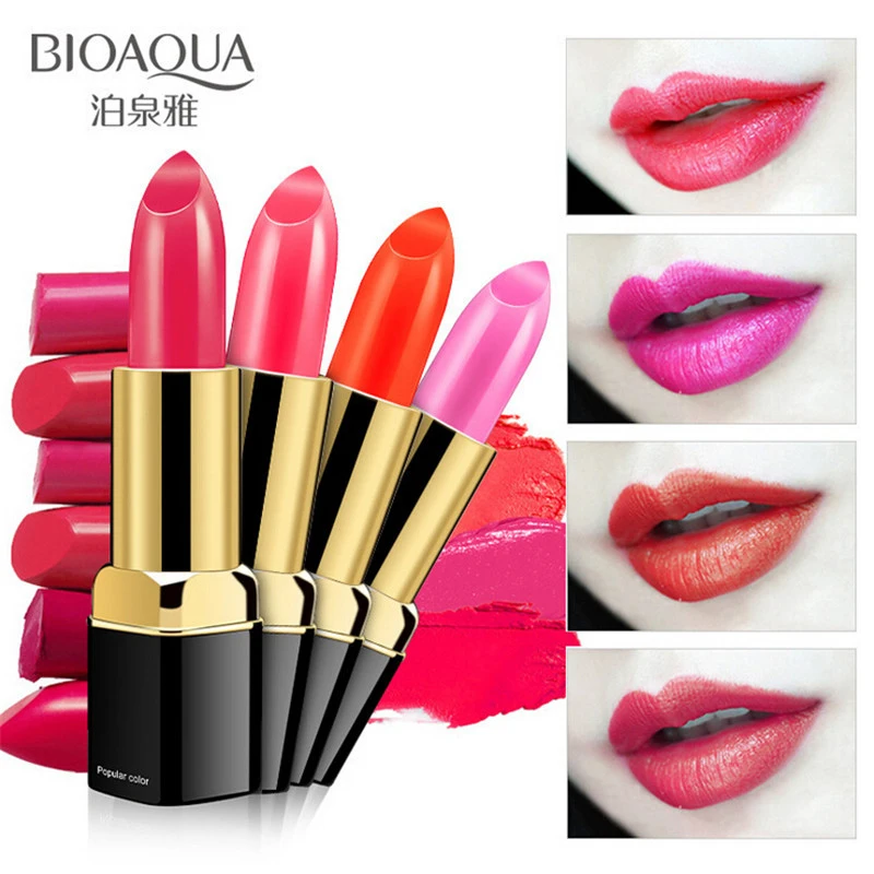 

BIOAQUA Brand Waterproof lipstick Long Lasting Nude makeup lipstick Moisturizing Lip Gloss Kiss of charm 3.8g