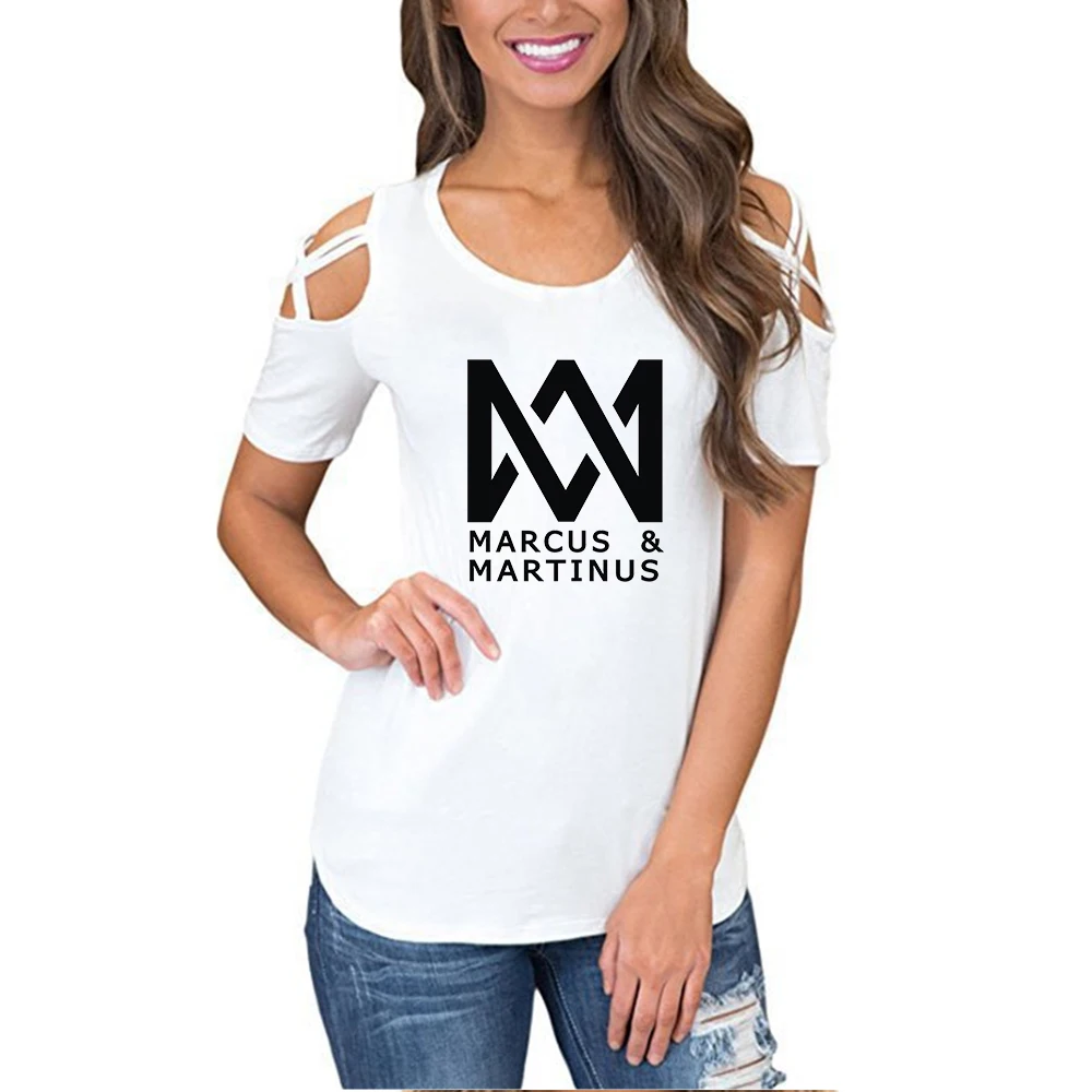 Marcus & Martinus Off Shoulder T-shirts Women Fashion Summer Short Sleeve Tshirts 2019 Sale Casual Clothes - AliExpress Women's Clothing