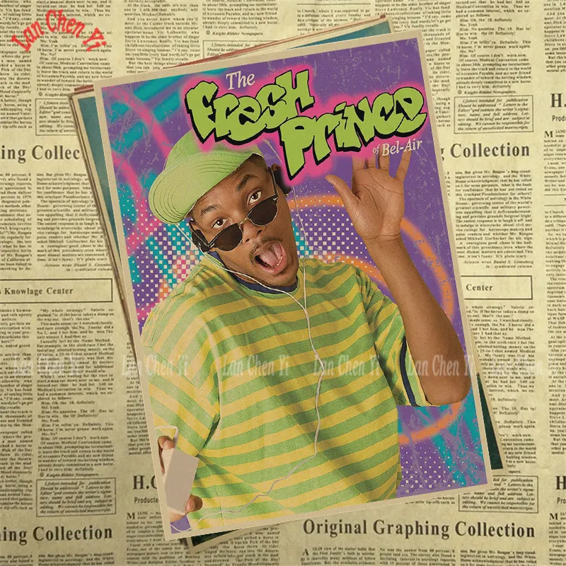 Крафтовая бумага The fresh of prince четкое изображение художественная живопись