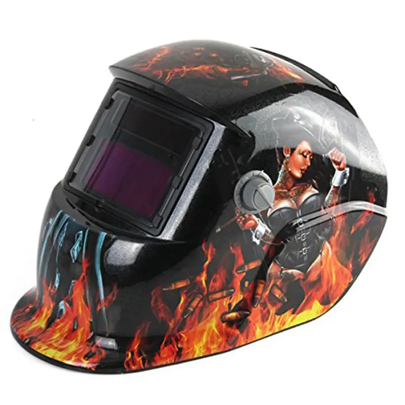 Welding Helmet Auto Darkening Solar Powered Weld/Grind Selectable Mask Protector for Arc Tig Mig Grinding Plasma Cutting | Инструменты