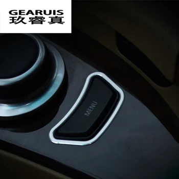 

Car styling Interior multimedia control panel MENU button decoration Trim Stickers covers for BMW e60 5 series auto accessories