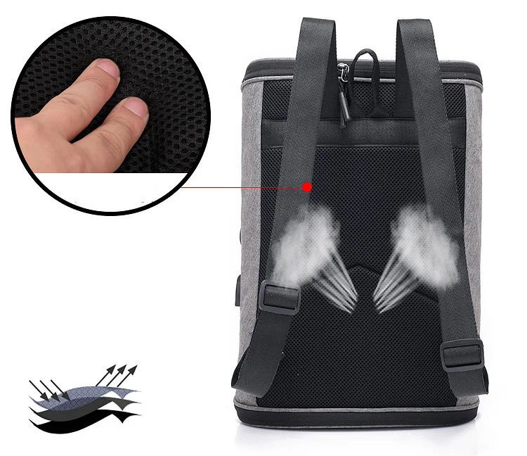 14 14.6 15 15.4 Inch with USB AUX Interface Nylon Notebook Laptop Backpack Bags Case for macbook 15 men women student
