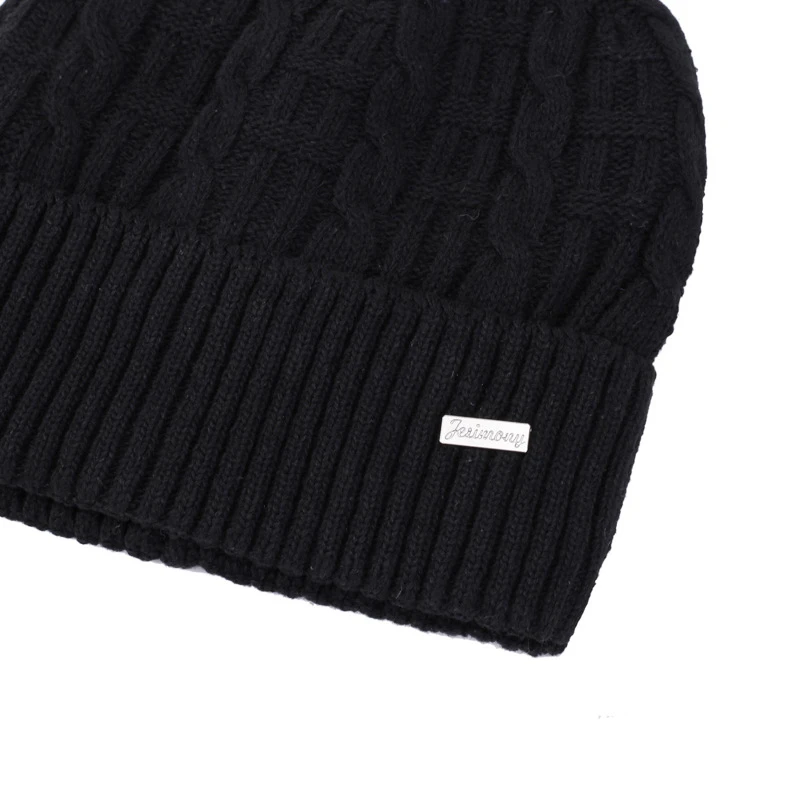 Высококачественная зимняя шапка для мужчин и женщин Skullies Beanies Plus бархатная