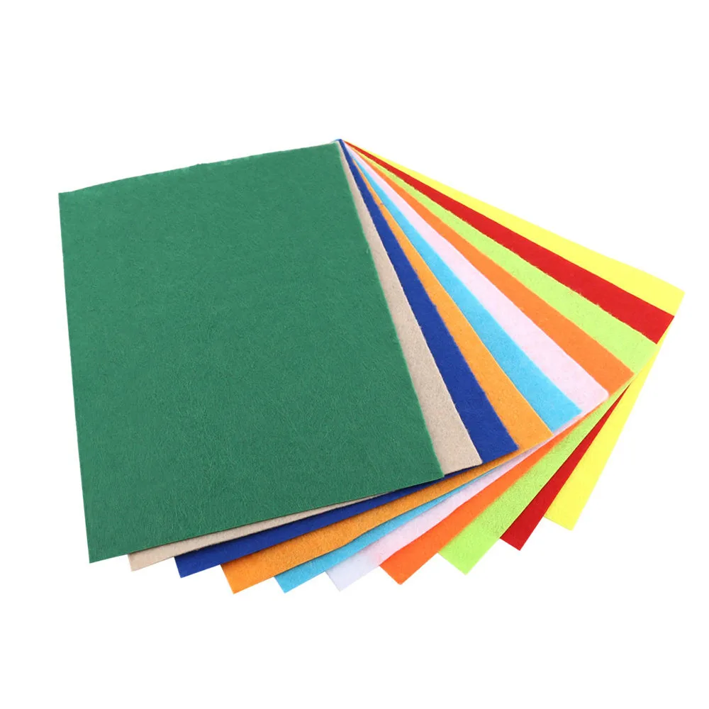

10pcs 30X20cm Non-Woven Polyester Cloth DIY Crafts Felt Fabric Home Accessories