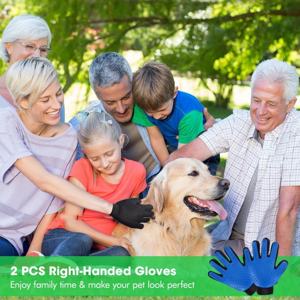 Title 6, ULTRASOUND PET Dog Hair Brush Glove For Pet Cle...