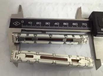 

Taiwan diaphragm DJ pusher double track B10K * 2 75 mm straight slide push and pull the dimming Mixer is so 65.