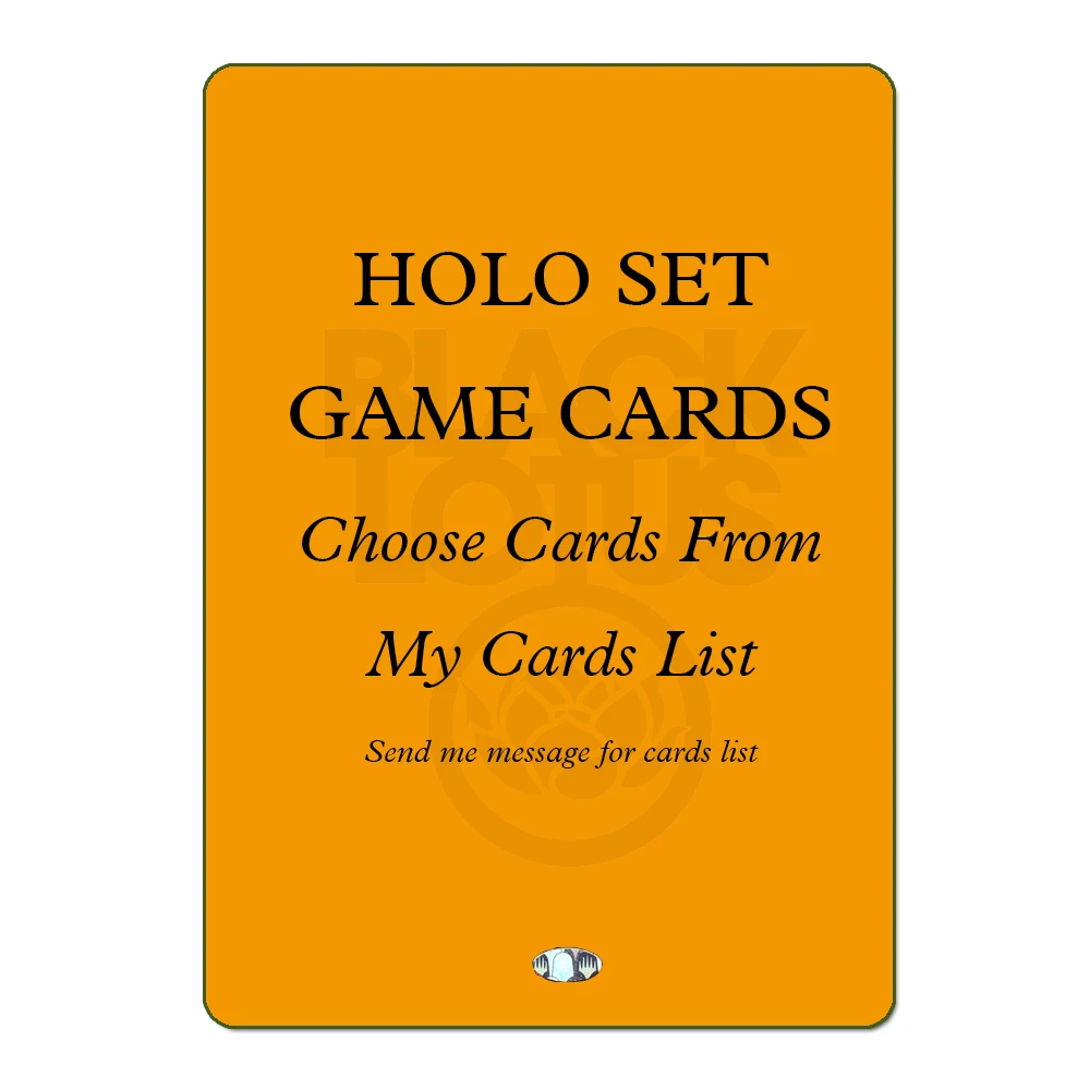 

NEW HOLOGRAM SET 54PCS/LOT Black Core Standard Cards Set Custom Mixed Black Lotus TOP Quality Playing Cards Board Games Poker