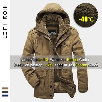 

2018W High Quality Jacket Men Parkas Top Warm Waterproof Big Size 2018 Thicken Male Heavy Wool 2 In 1 Coat Fleece Cotton-Padded