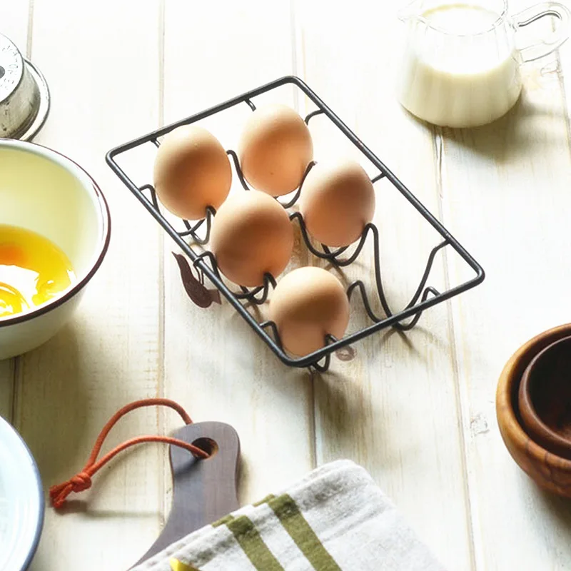 Nordic Ins Steel Egg Holder Creative Steel Egg Shelf Retro Metal Egg