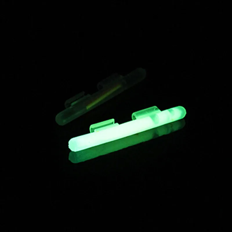 Зажим на! 10 мешков рыболовная светящаяся трубка SS s m l Размер зеленая флуоресцентная химическая Удочка верхний наконечник светящийся светильник FF40