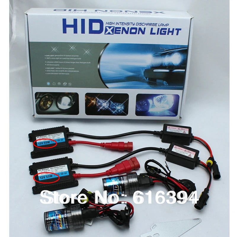 55Вт HID xenon комплект H1 H3 H4 H7 H8 H9 H10 H11 H13 9004 9005 9006 9007 880 881 D2C D2S 3000 K 4300 6000 8000 10000