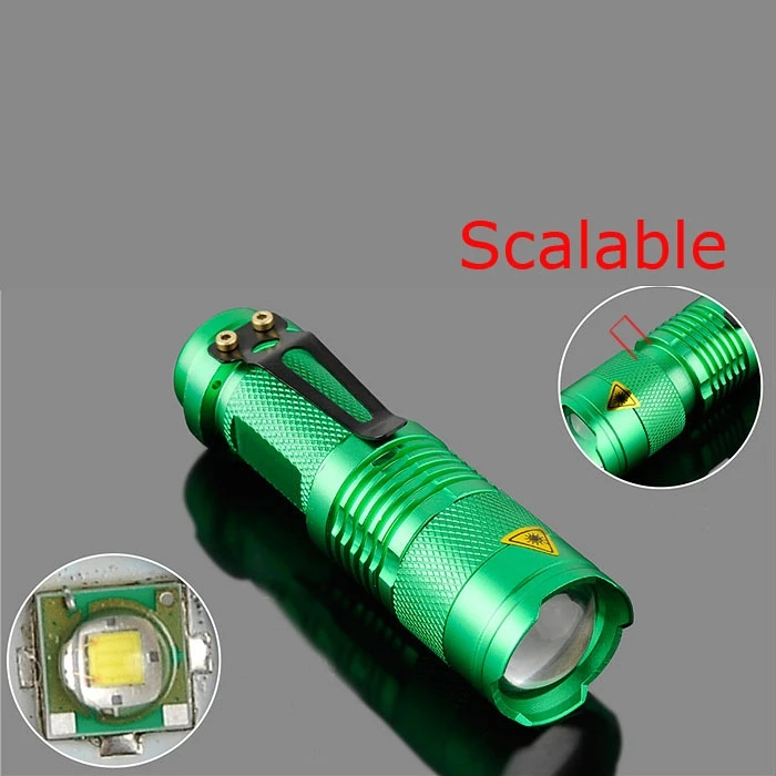 Mini FlashLight CREE Q5 Lumens 3 Modes LED Flashlight Adjustable Focus Lantern Portable Lights Hunting Spotlight AA 14500