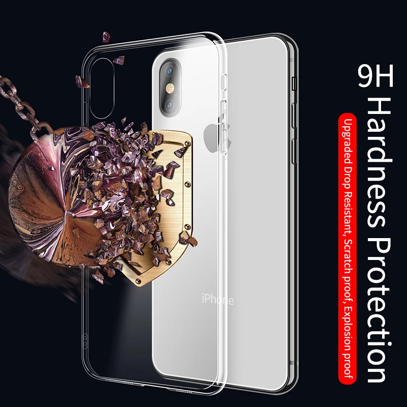 IHaitun Роскошный Матовый Стеклянный чехол для iPhone 11 Pro Max XS MAX XR X Чехлы прозрачная