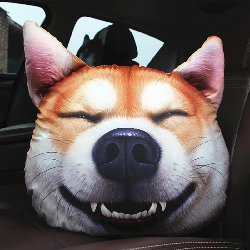 Ceny 3D k wow symulacja zabawna poduszka chłopcy śmieszne 2 ha poduszka kreatywny pluszowy pies Husky japoński Akita poduszka nap
