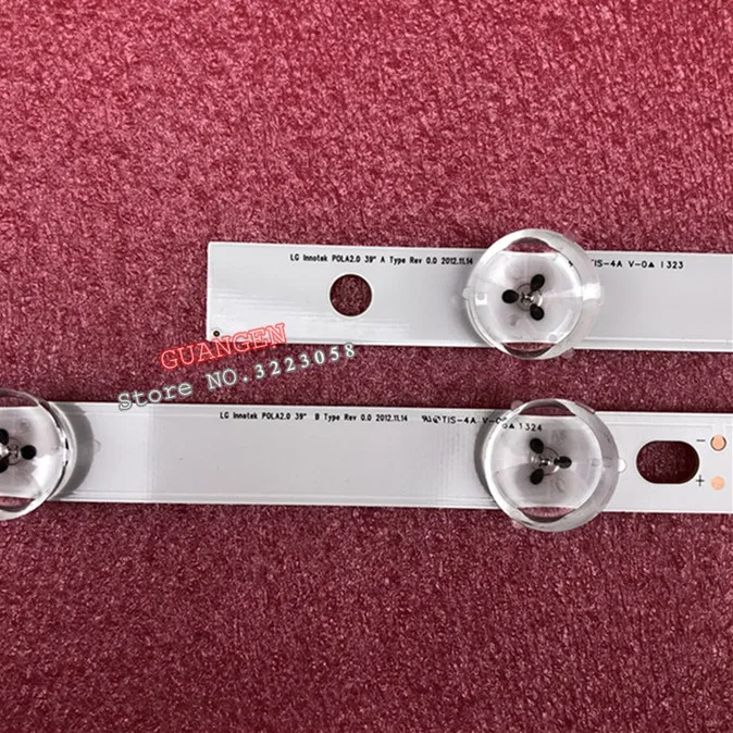 10 комплектов светодиодный Подсветка подсветка полосы 9 лампы для LG 3" ТВ LG 39LN5100 INNOTEK POLA2.0 39 39LN5300 39LA620S пола 2,0 39LN5400 HC390DUN-VCFP1