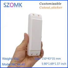 10 шт., 150*43*35 мм SZOMK светодиодный блок питания драйвера Пластиковый корпус для электронный регулятор корпус светодиодный пластиковый корпус