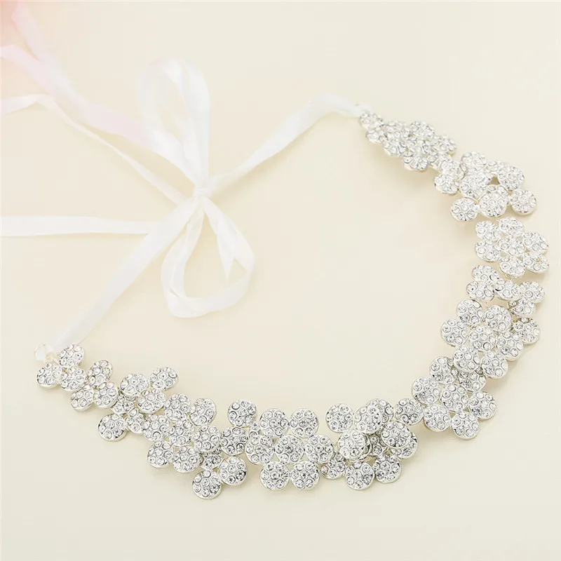 

Jonnafe Fashion Women Hair Jewelry Gold Silver Rhinestone Flower Wedding Bridal Tiara Headband Hair Accesssories