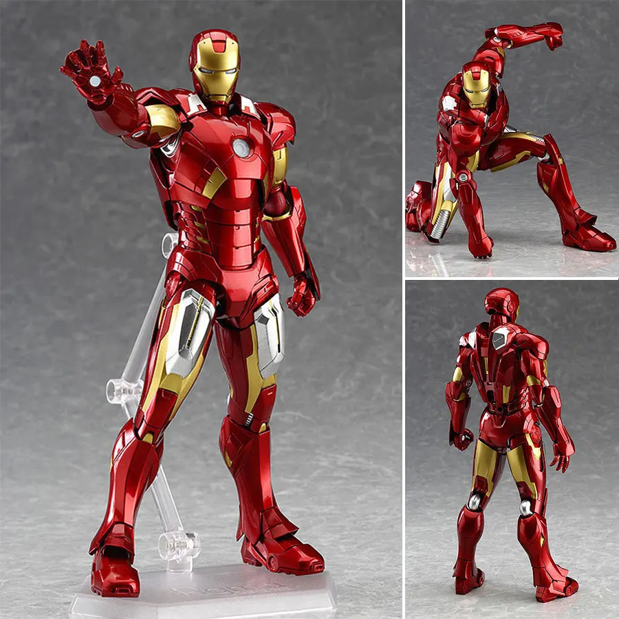 

Max Factory Figma 217 The Avengers IronMan Mark XLII PVC Action Figure Joint movable Iron Man Model 6" 16cm Collection Toys