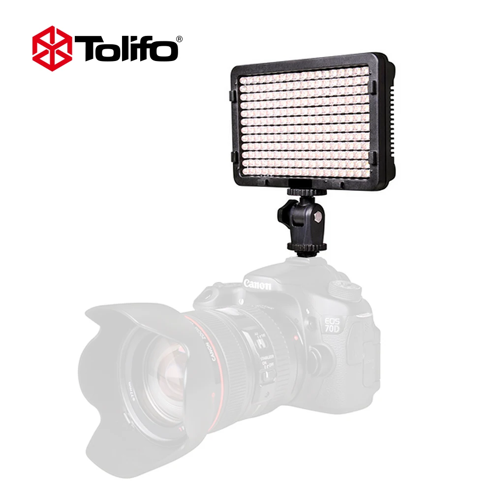 Tolifo PT-176B 176 шт. светодиодный лампы 3200 K-5600 K двухцветный светодиодный видео Камера свет для цифровой зеркальной камеры Canon Nikon Pentax и других цифровых зеркальных фотокамер Камера s