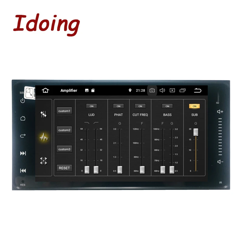 Excellent Idoing 7"Universal Car Android DSP 9.0 Radio Multimedia Player Fit Toyota 4G+32G IPS Full Touch Screen GPS Navigation Fast Boot 2