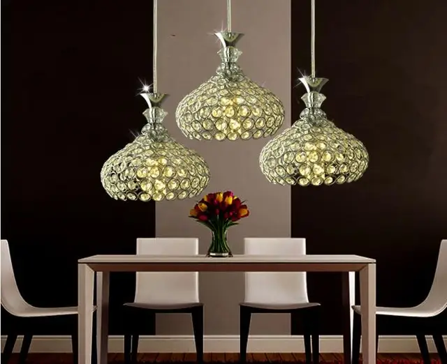 Nieuwe moderne led crystal wineglasses wijnglas licht hanglamp