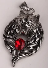 Lobo collar para mujeres de los hombres de acero inoxidable 316L colgante W cadena joyería del motorista pesado animales encanto al por mayor dropshipping GN41