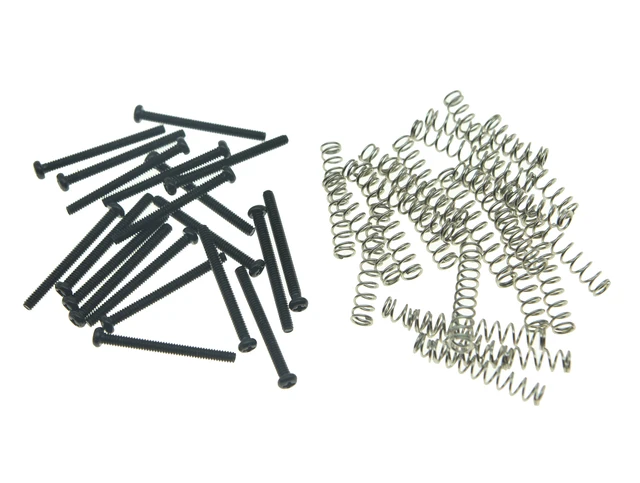 dopro 20pcs usa size humbucker pickup height screws and springs for size of screws
