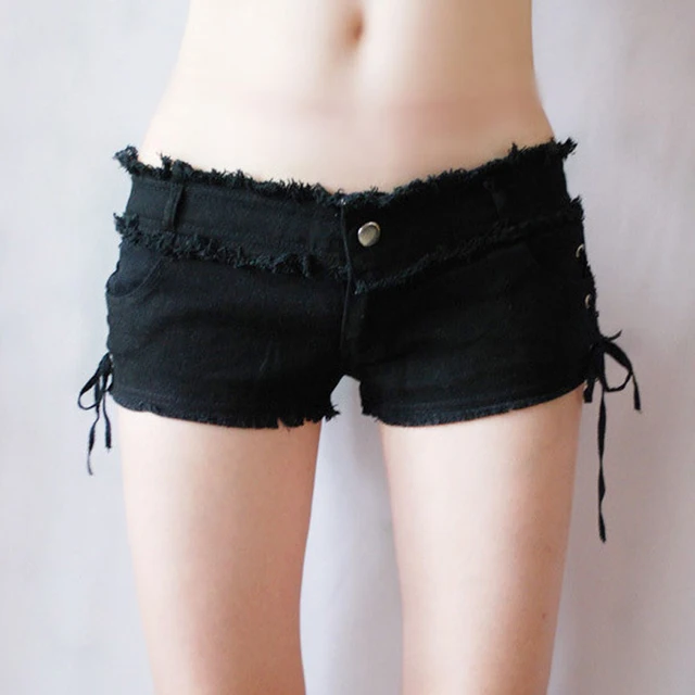 Sexy Women Tassel Low Rise Waist Hot Short Sexy Denim Booty Sexy Jeans Shorts Cute Micro Mini Short Club Wear Fashion F26 1