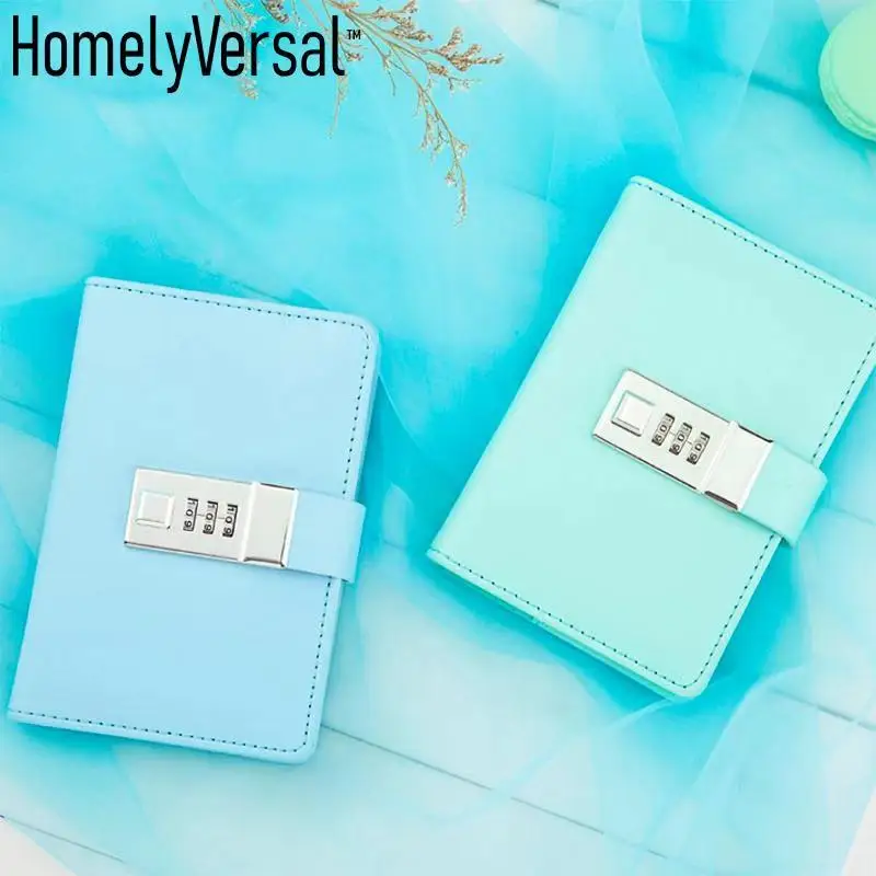 

A7 Notebook With Lock Stationery Book Students Time Management Weekly Planner Journal Diary Hand Book Super Cute hand book gift