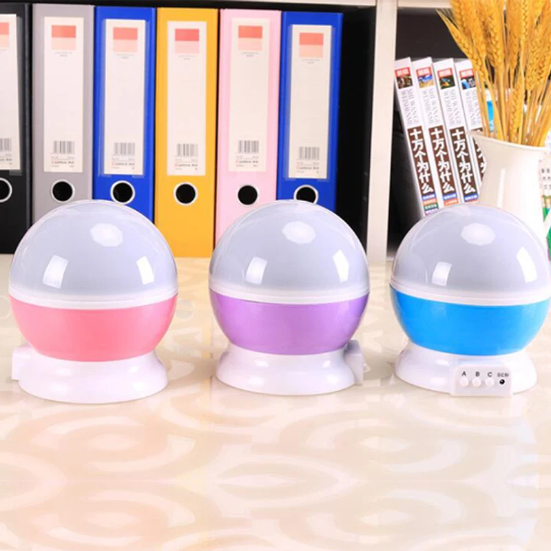 Led Night Lamp Stars Starry Sky LED Night Light Projector Moon Novelty Table Night Lamp Battery USB Night Light For Children (2)