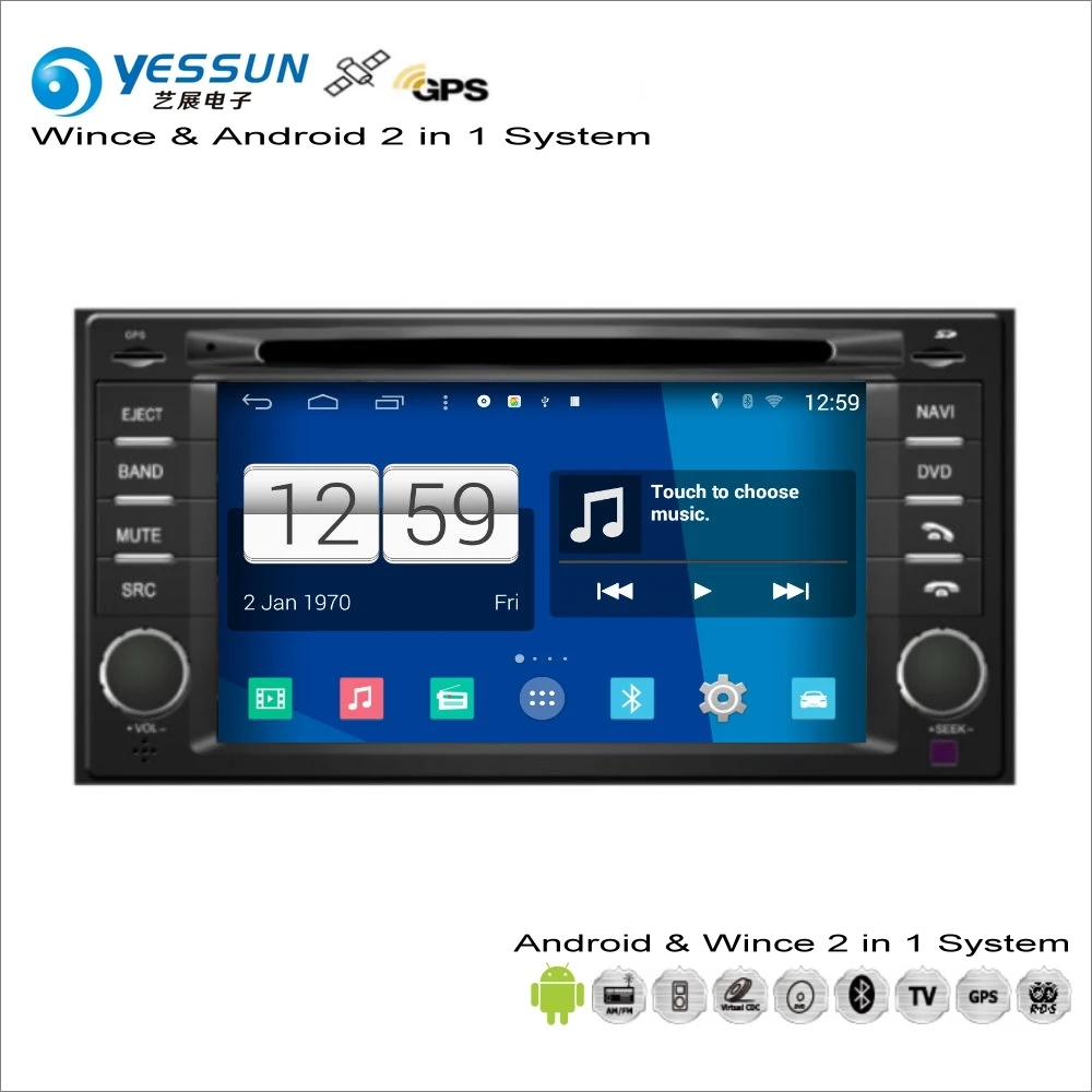 YESSUN для SAAB 9-2X 2004~ 2005-автомобильный радиоприемник для Android CD DVD плеер с gps-навигатором карта навигации Аудио Видео Стерео S160 система