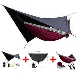 easy to set mosquito net portable double person hammock waterproof rain tarp can be used as a mat 3 in one packet easy to set mosquito net portable double person hammock waterproof rain tarp can be used as a mat 3 in one packet