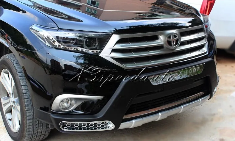 Для Toyota Highlander 2011 2012 2013 бампер передний+ задний протектор высокого качества