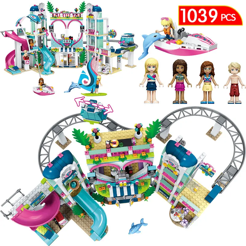 

New Friends The Heartlake City Resort Model Compatible Legoingly Friends 41347 House Building Block Brick Toys For Children girl