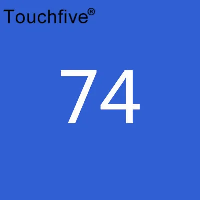 TOUCHFIVE дополнительный цвет двойная головка художественные маркеры Кисть ручка на спиртовой основе эскизные маркеры манга ручки для рисования товары для рукоделия - Цвет: 74