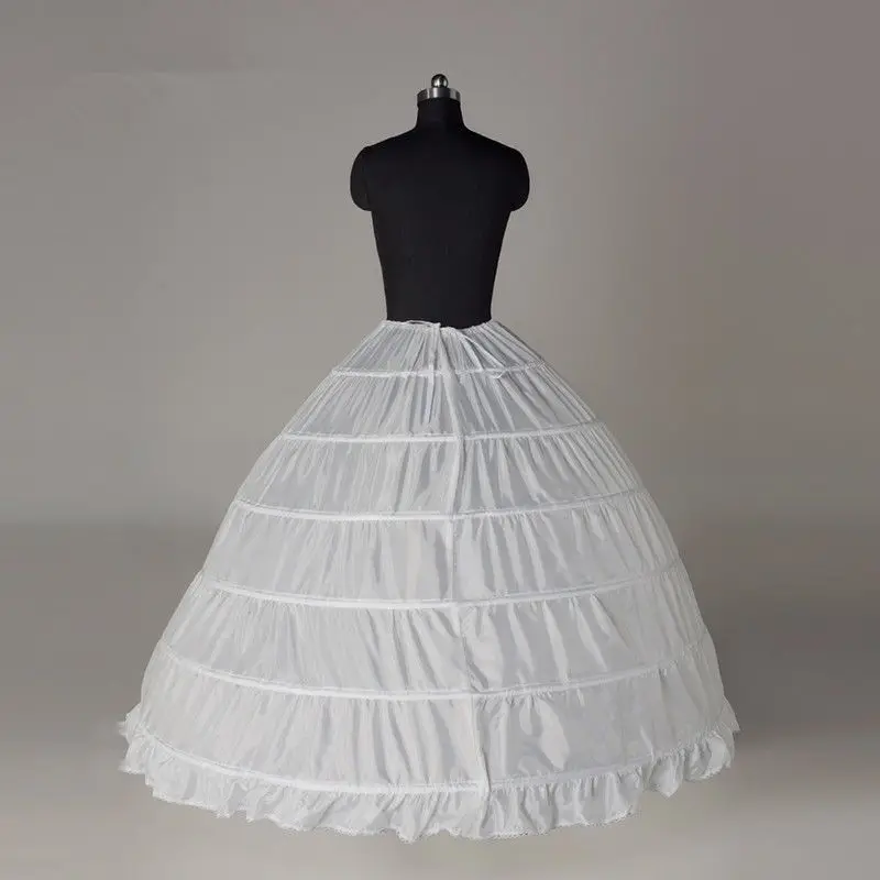 Новые 6 нижние юбки с фижмами суеты для бального платья Свадебные платья Свадебный подъюбник Аксессуары свадебные Кринолины