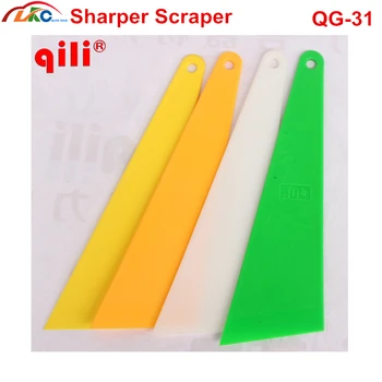 

60pcs/lot DHL Qili QG-31 Sharp scraper Squeegee Tools Car Decoration Special plastic Scraper Wrapping Application De-icing Tool