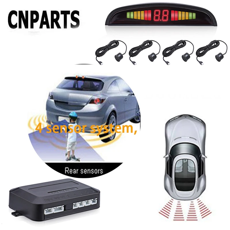 CNPARTS для Kia Rio 3 Ceed Toyota Corolla 2008 Avensis C-HR RAV4 Mazda 3 6 радар заднего хода автомобиля Парковка Сенсор светодио дный Дисплей оповещения