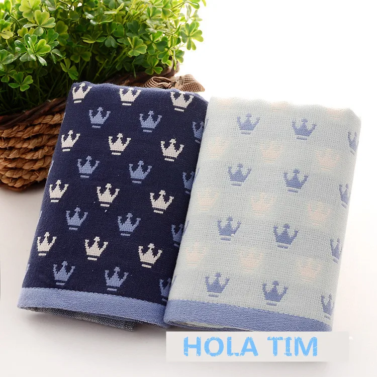 

Crown Print 35*75cm 100% Cotton Towel Magic Washing FaceTowel Frozen Adult Beach towel Bathroom Famous Brand Towel